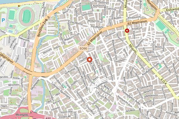 Map showing Notos Brewery in Heraklion