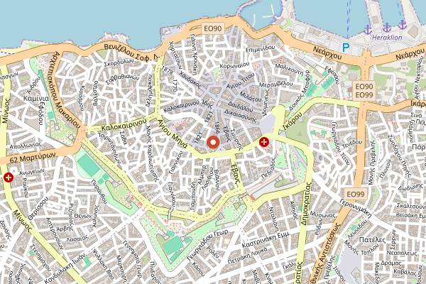 Map showing Frankly My Dear in Heraklion
