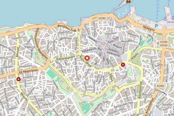 Map showing Hacienda in Heraklion