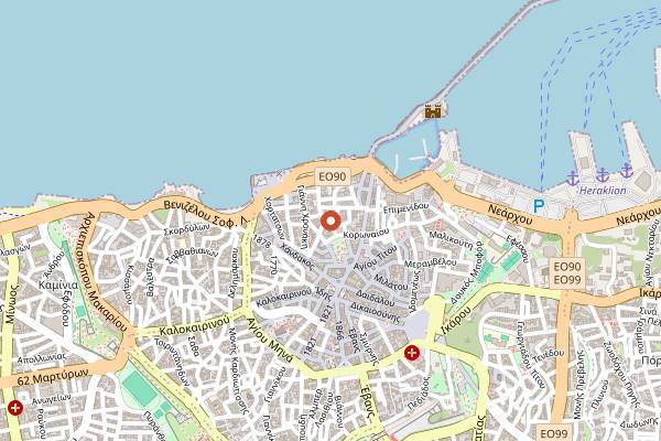 Map showing Chagiati in Heraklion