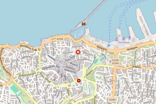 Map showing 626 All Day in Heraklion