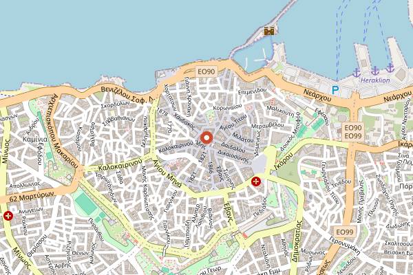 Map showing Melba in Heraklion