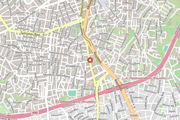 Map showing Crumb Healthy Living Lab in Heraklion