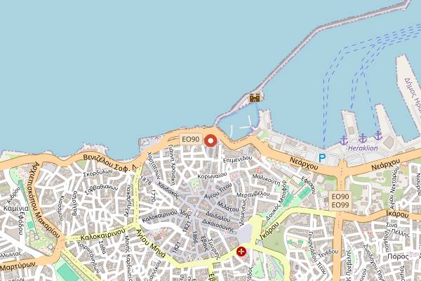 Map showing Sir Papafigos in Heraklion