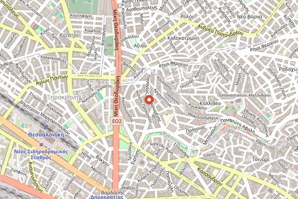 Map showing Bantis Bougatsa in Thessaloniki