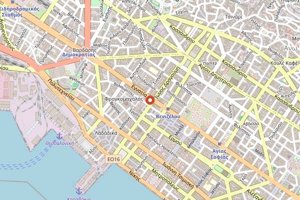 Map showing Thanasis in Thessaloniki