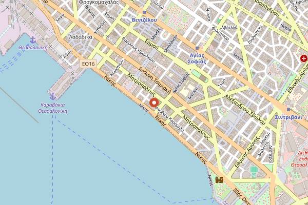 Map showing Zitari in Thessaloniki