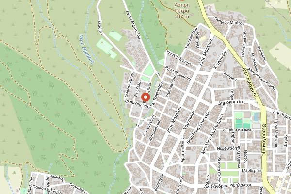 Map showing Minima in Thessaloniki