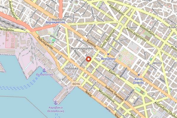 Map showing Le Cercle De Salonique in Thessaloniki