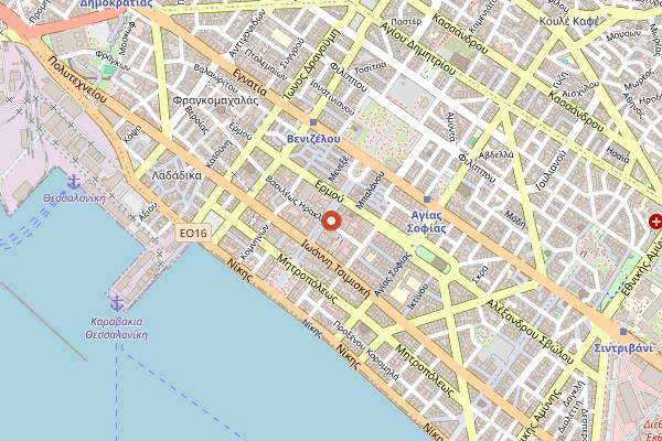 Map showing LoveCraft Beers in Thessaloniki