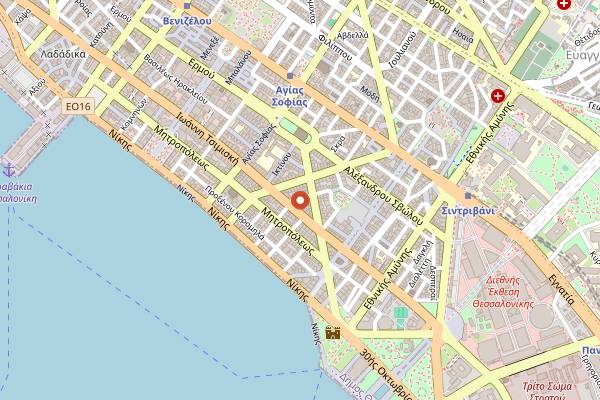 Map showing Canteen in Thessaloniki
