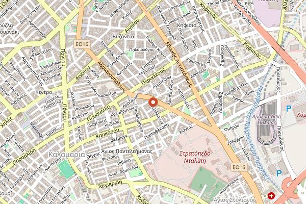 Map showing North Coast Coffee Roasters in Thessaloniki