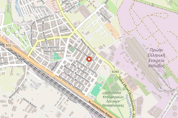 Map showing Foodies Greece in Thessaloniki