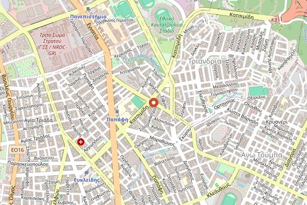 Map showing Pites tis Polis in Thessaloniki