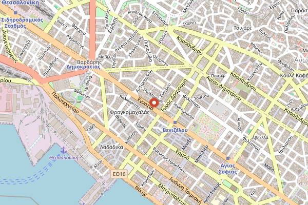Map showing Thessaloniki Local Adventures in Thessaloniki