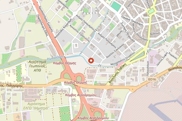 Map showing Super Ioulios in Thessaloniki