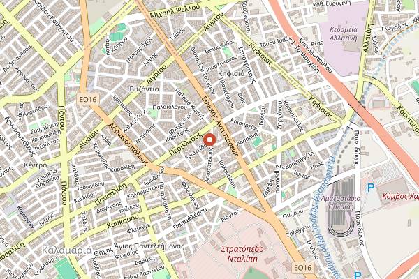Map showing Ariston Tyropita in Thessaloniki