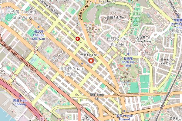 Map showing Kung Wo Beancurd Factory in Hong Kong