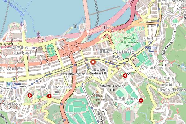 Map showing ABC Cooking Studio in Hong Kong