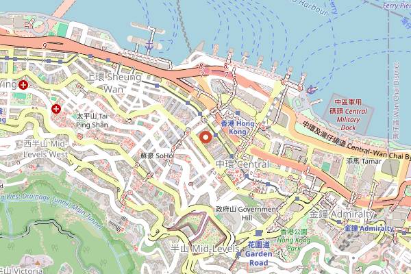 Map showing Treehouse in Hong Kong