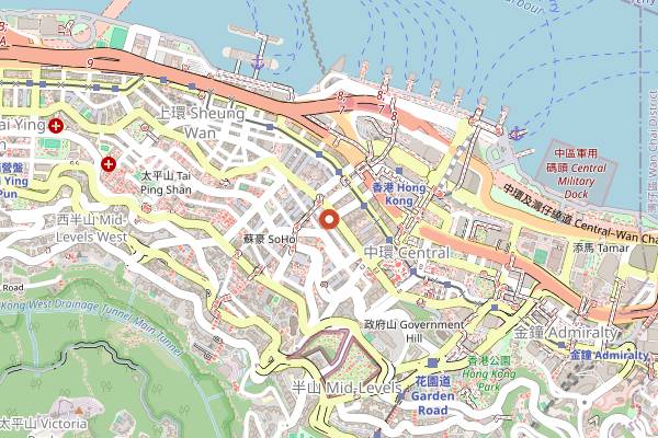 Map showing Arbor in Hong Kong