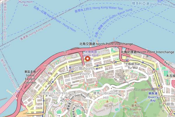 Map showing Java Road Cooked Food Centre in Hong Kong