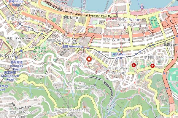 Map showing Artemis & Apollo in Hong Kong