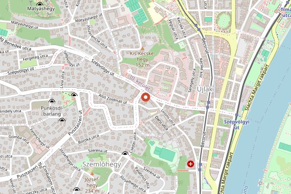 Map showing Daubner Cukrászda in Budapest