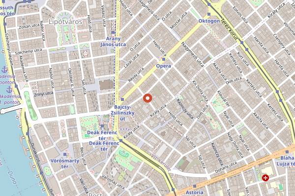 Map showing Naspolya Nassolda in Budapest