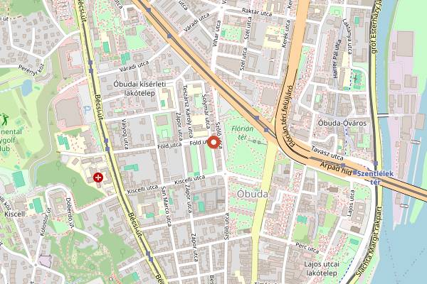 Map showing Tu-Ri Cookies Cukrászda in Budapest