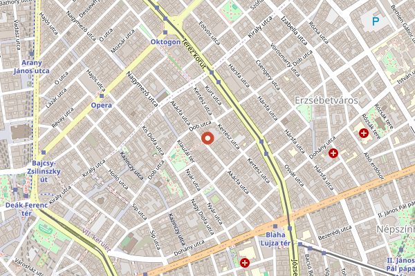 Map showing Instant-Fogas in Budapest