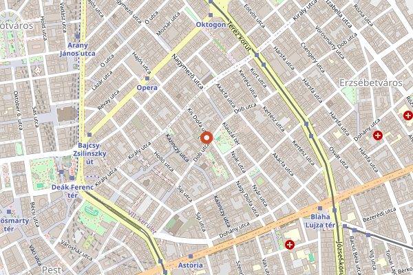 Map showing Kisüzem in Budapest