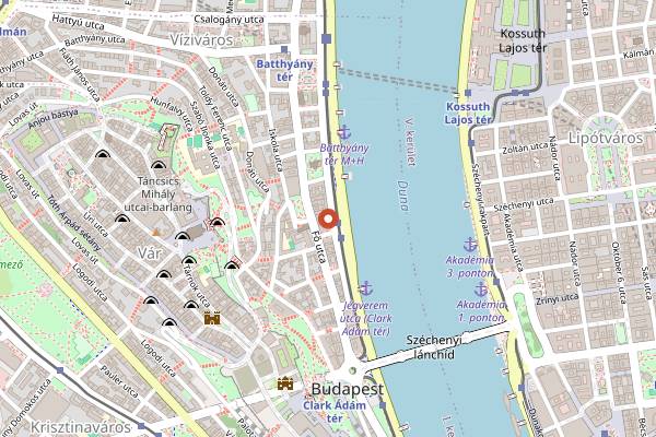 Map showing Nico Bar in Budapest