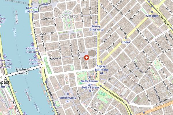 Map showing Platz in Budapest
