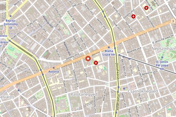 Map showing Stifler Beerhouse & Kitchen in Budapest