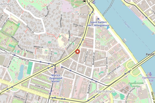 Map showing Szatyor Bár és Galéria in Budapest
