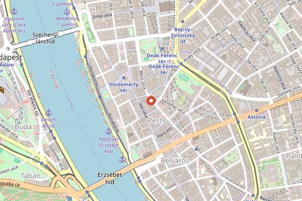 Map showing Á la Maison in Budapest