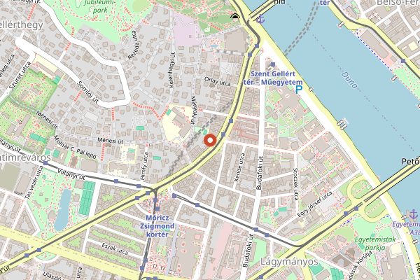 Map showing Kelet Kávézó és Galéria in Budapest