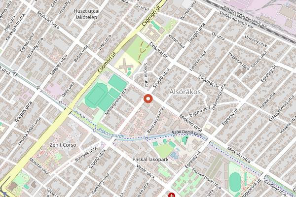 Map showing Tazza d'Oro Delicatezza in Budapest
