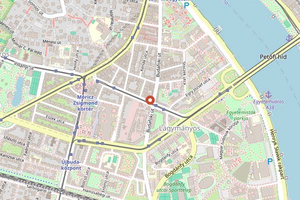 Map showing Amore di Napoli in Budapest