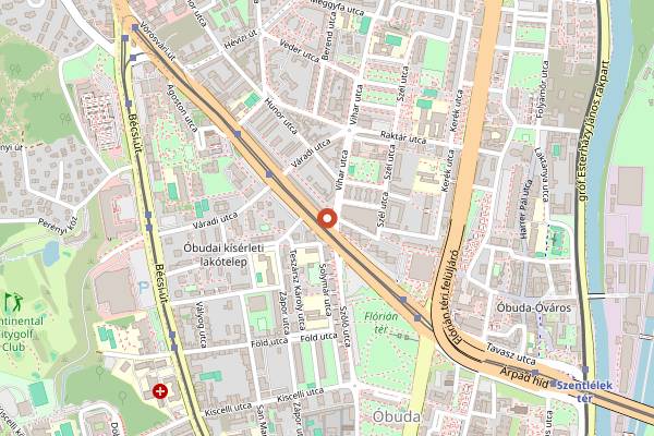 Map showing Pizza Paradicsom in Budapest