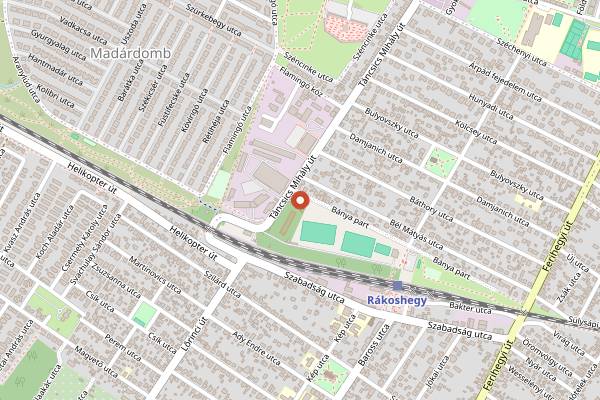 Map showing The Bodega in Budapest