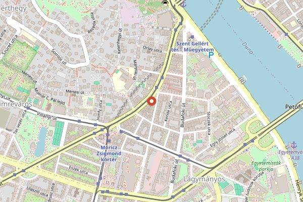 Map showing Hadik Kávéház in Budapest