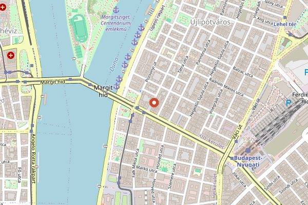 Map showing Madal Café Hollán Ernő in Budapest