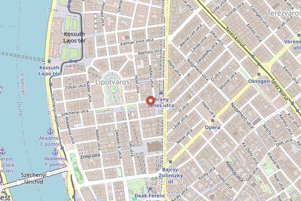 Map showing The Goat Herder in Budapest