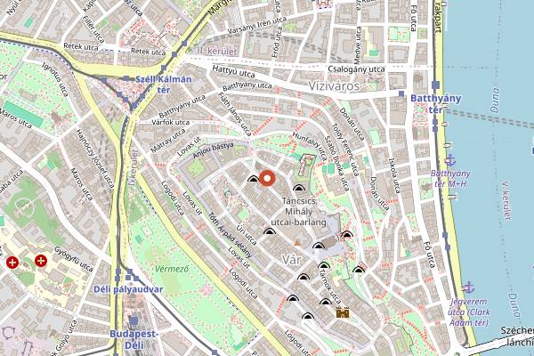 Map showing 21 Magyar Vendéglő in Budapest