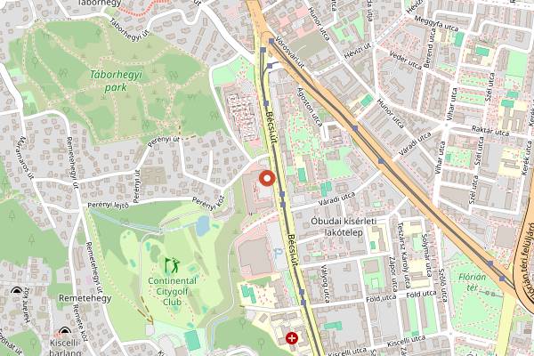 Map showing Anytime Étterem és Kávézó in Budapest