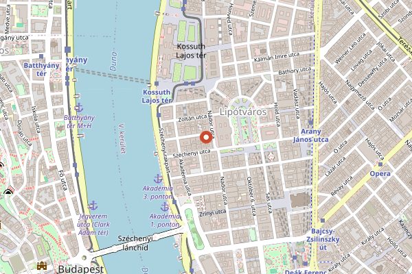 Map showing Hungarikum Bisztró in Budapest