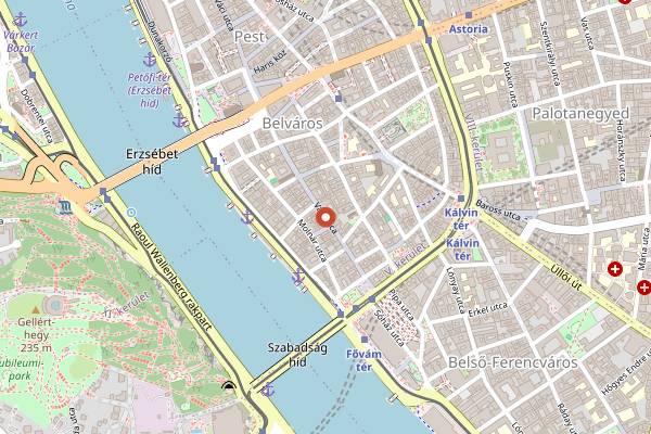 Map showing Salt & Pepper in Budapest