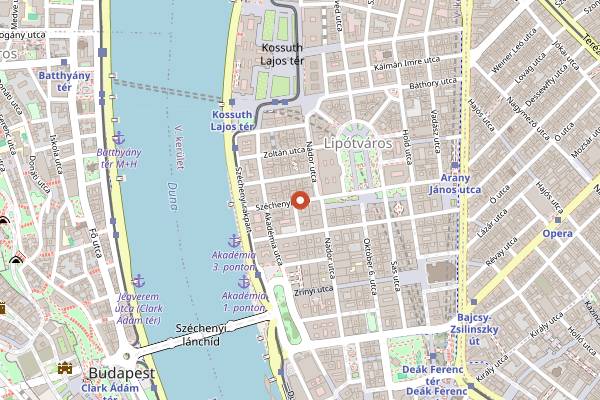 Map showing Sushi Ocean in Budapest